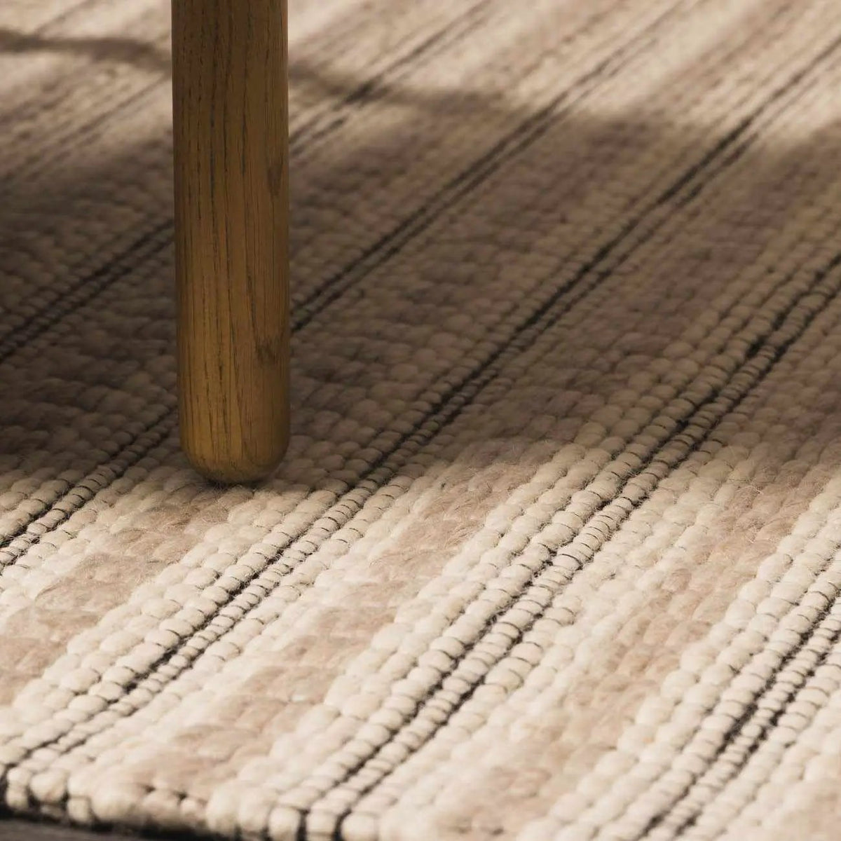 Laleh Cream & Black Area Rug - Clearance, installed in a room 3