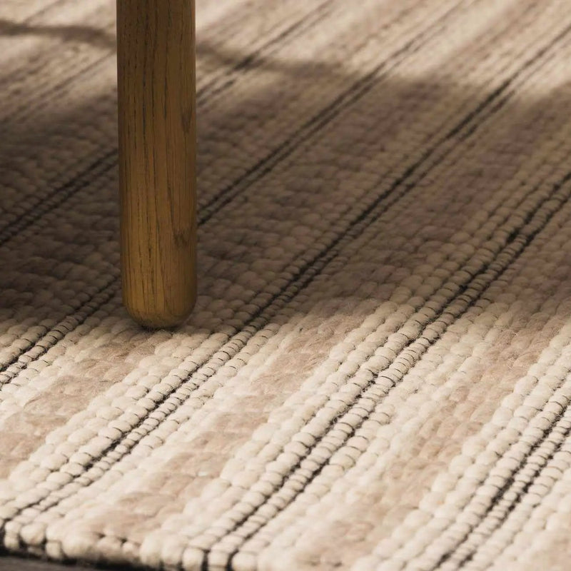 Laleh Cream & Black Area Rug - Clearance by Boutique Rugs