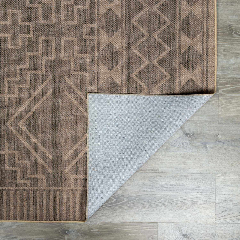Halle Tan Washable Area Rug - Clearance by Boutique Rugs