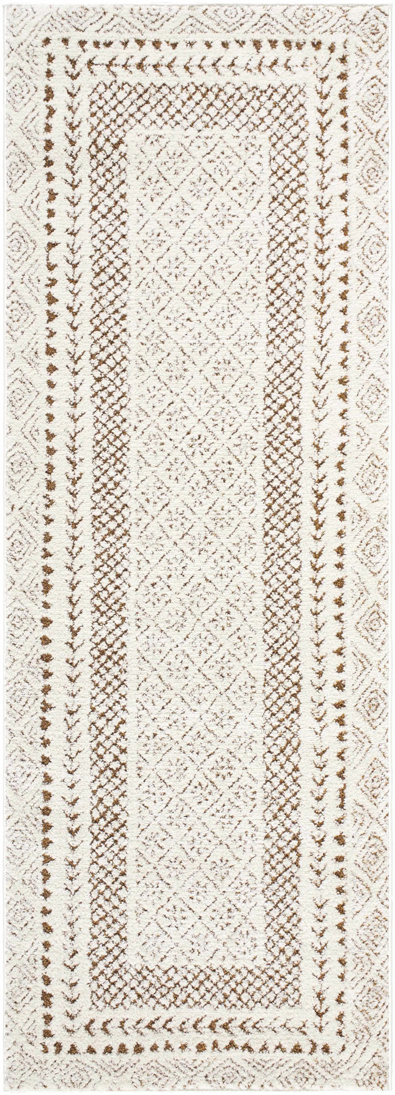 Julio Scandi Boho Area Rug - Brown by Boutique Rugs