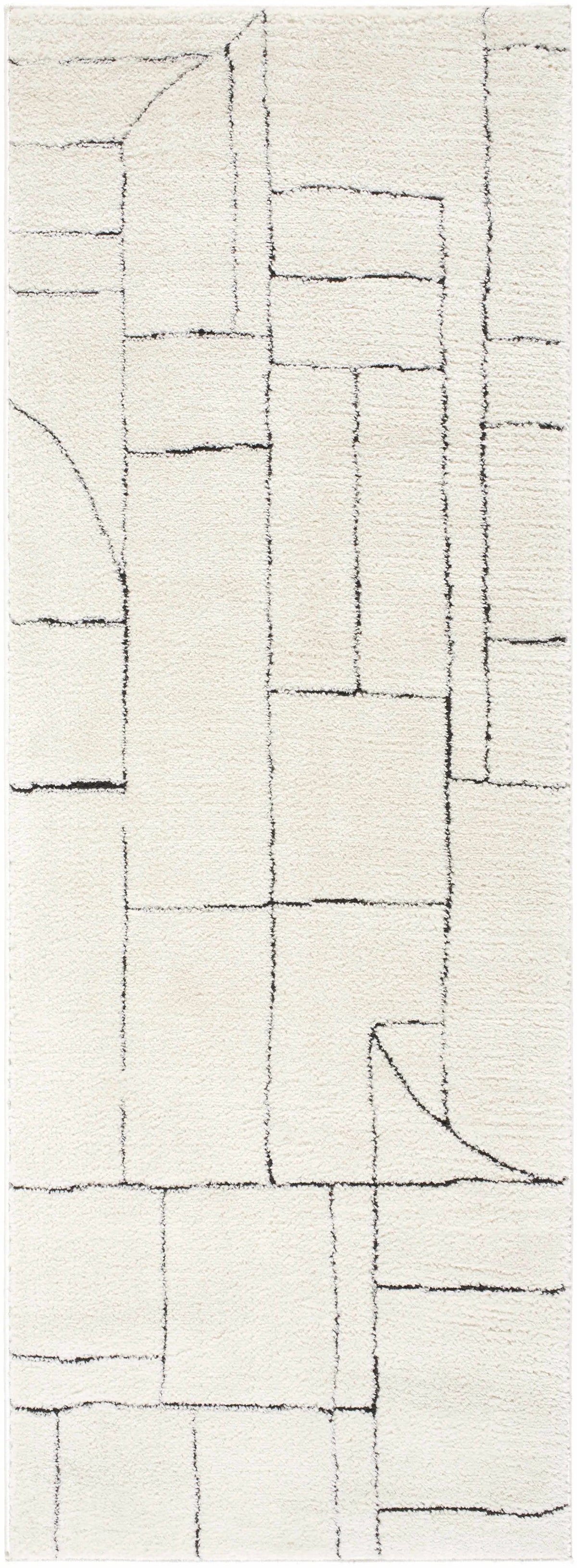 Keats Black & White Area Rug, photo 12 of 22