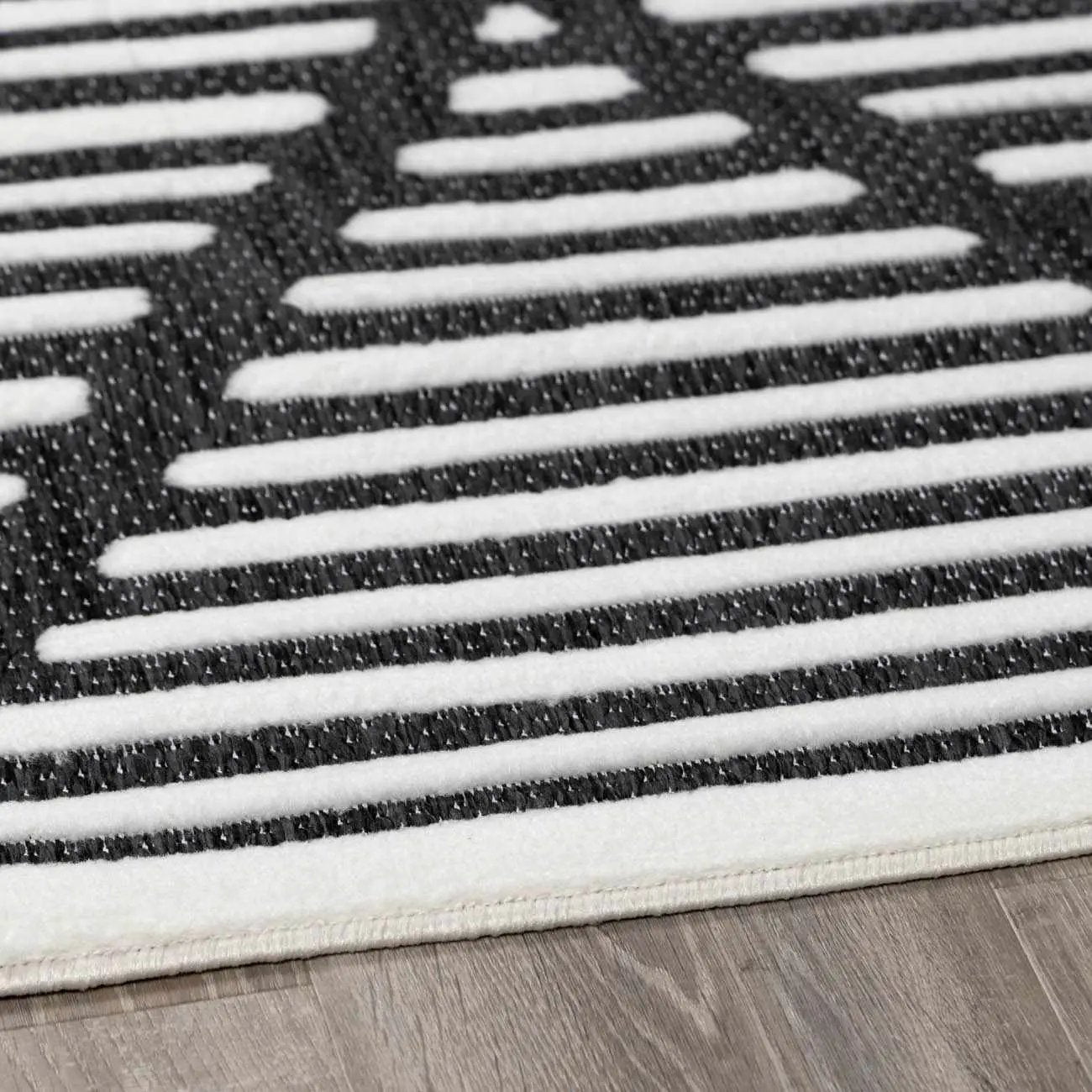 Anah 3D Black Outdoor Rug by Boutique Rugs