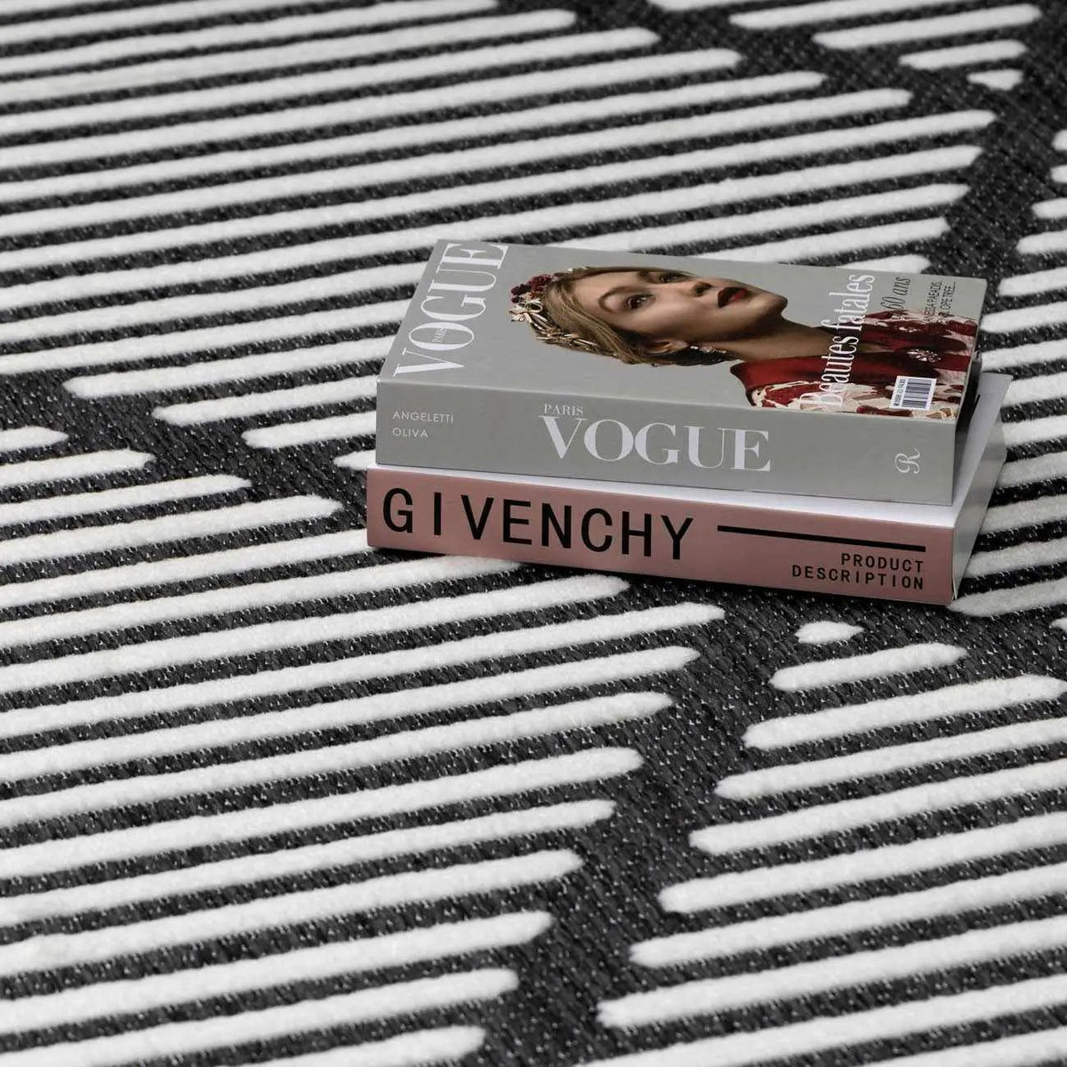 Anah 3D Black Outdoor Rug, photo 3 of 26