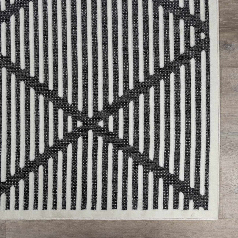 Anah 3D Black Outdoor Rug by Boutique Rugs