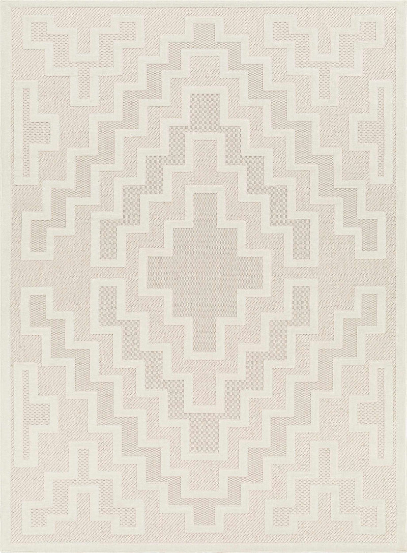 Diza Cream Outdoor Rug - Clearance by Boutique Rugs