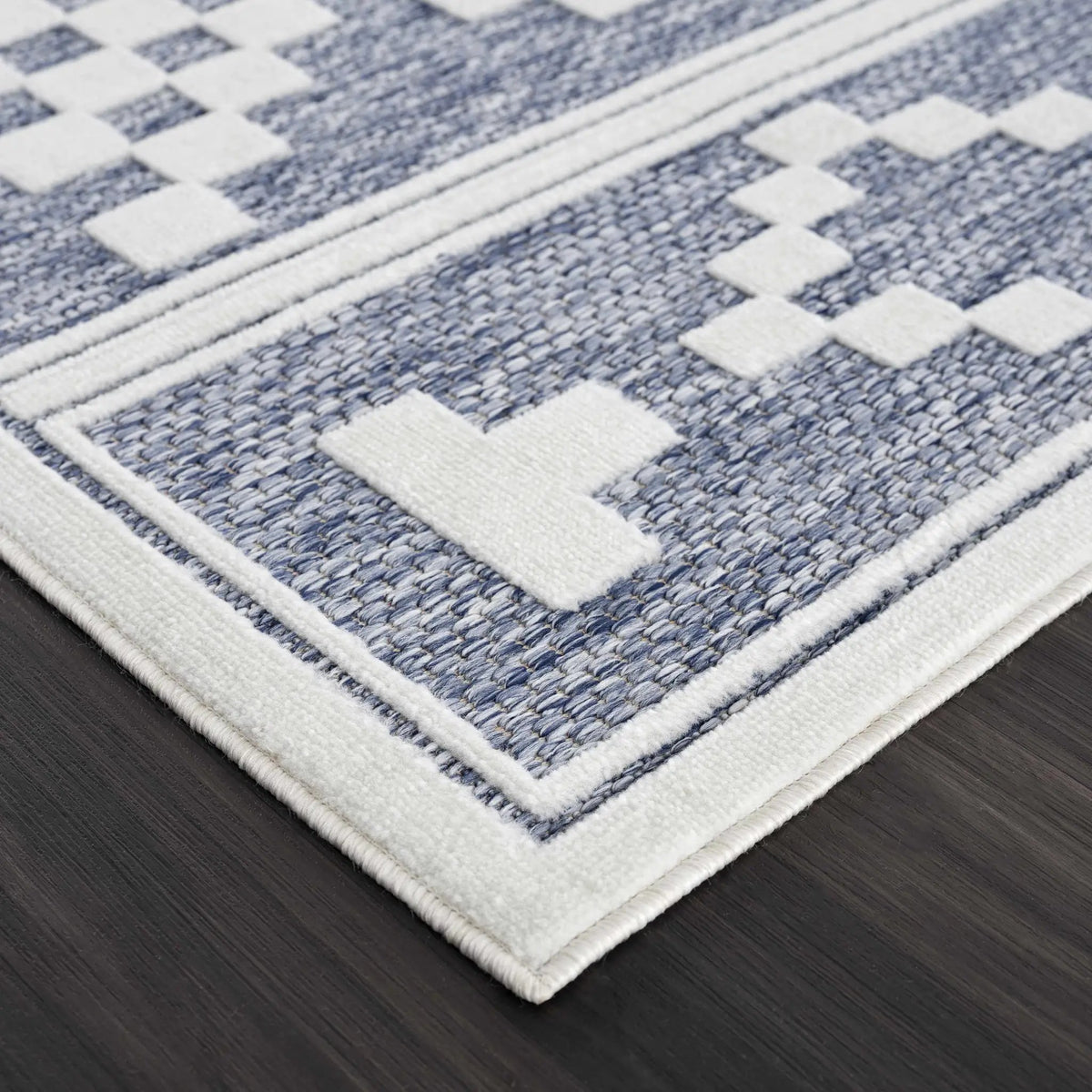 Hiro Blue Outdoor Rug - Clearance, photo 4 of 21