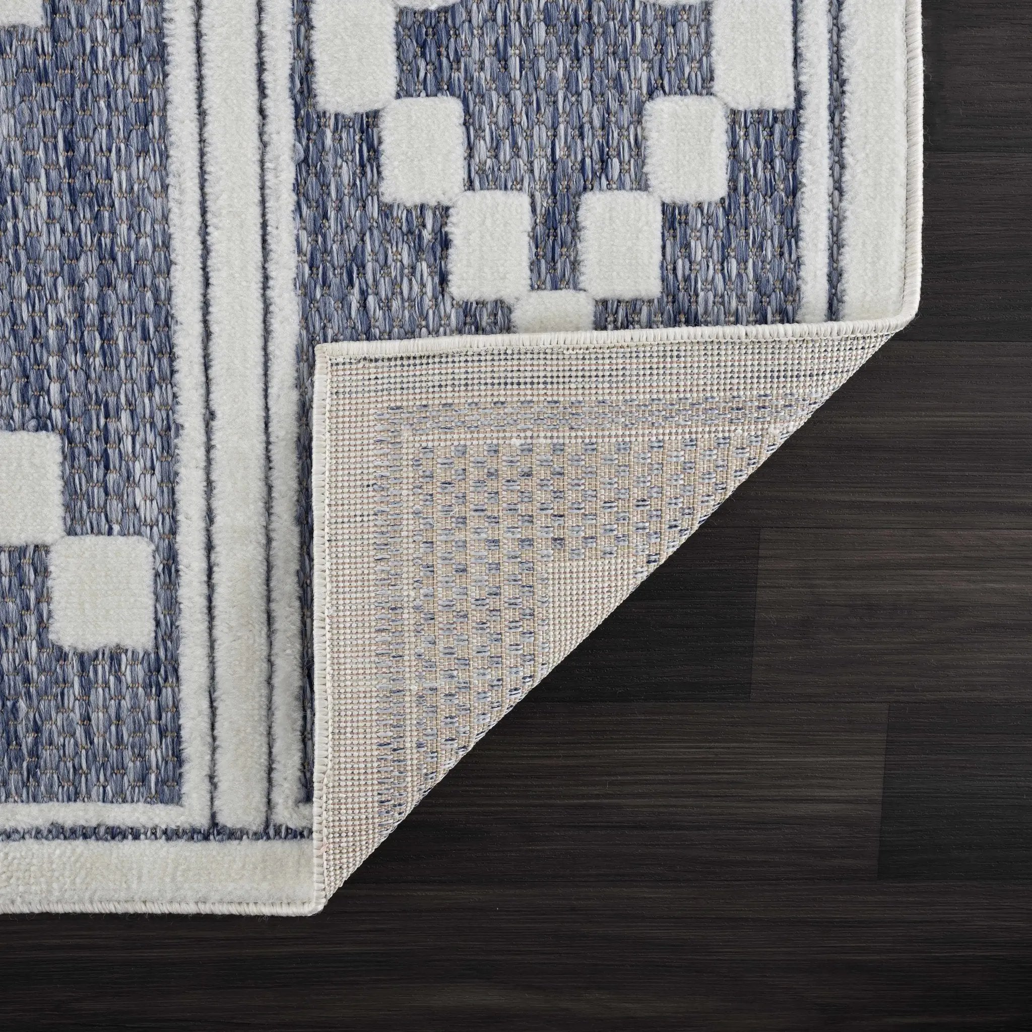 Hiro Blue Outdoor Rug - Clearance by Boutique Rugs