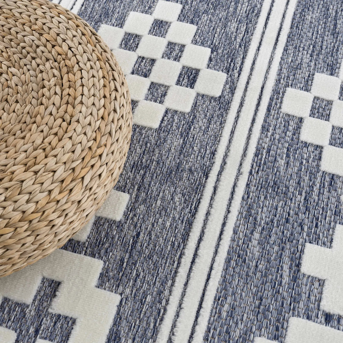 Hiro Blue Outdoor Rug - Clearance, photo 17 of 21