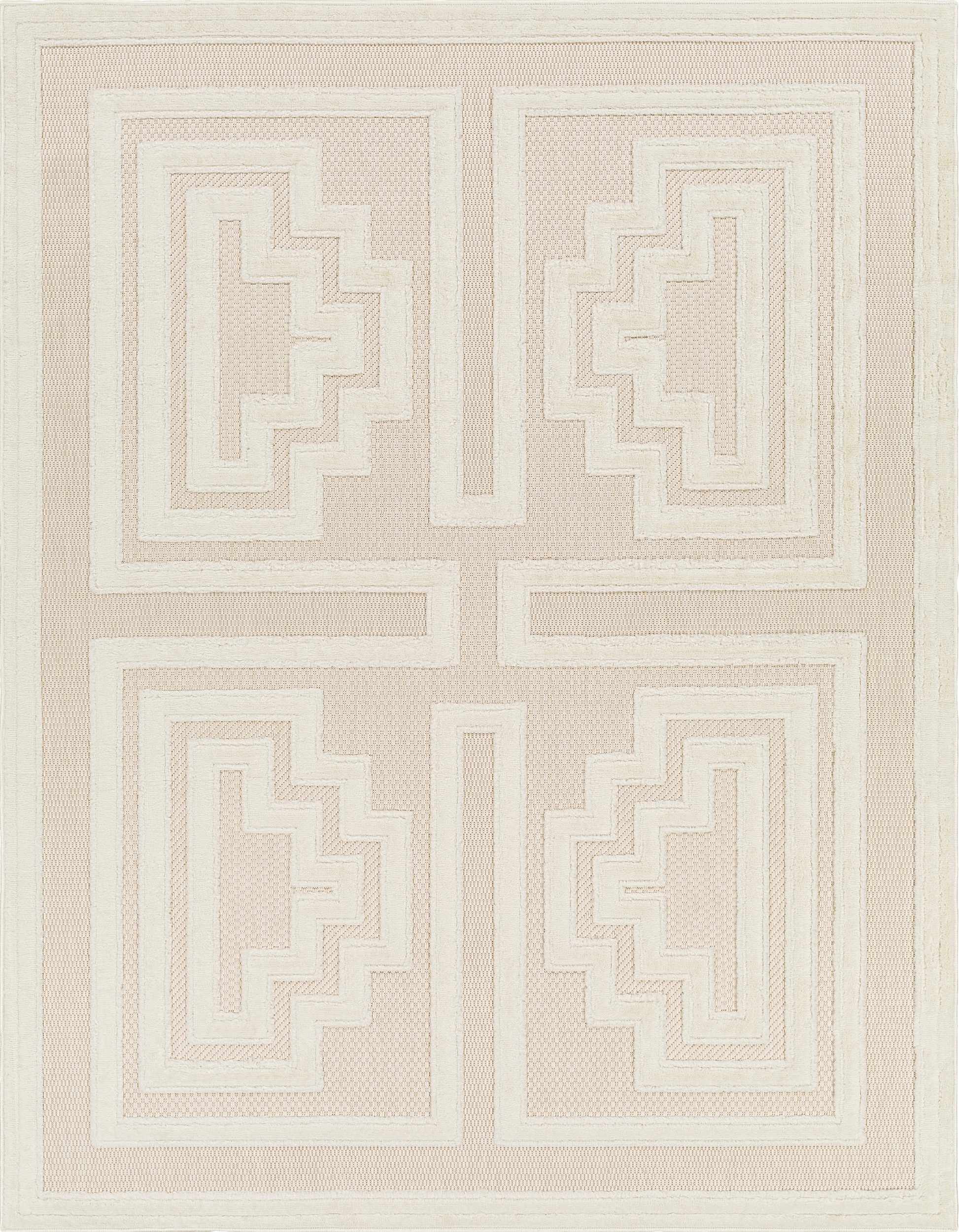 Yves Cream Outdoor Rug - Clearance by Boutique Rugs