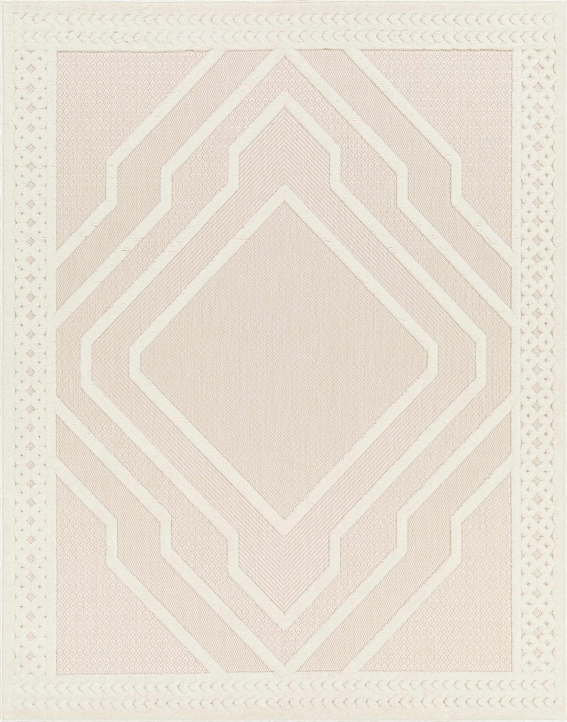 Anja Cream Outdoor Rug - Clearance by Boutique Rugs