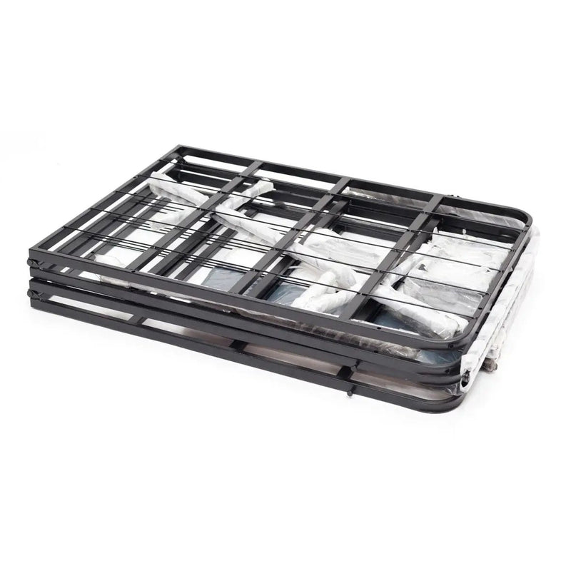 King size Metal Box-Spring Mattress Foundation with Cover by HomePacific