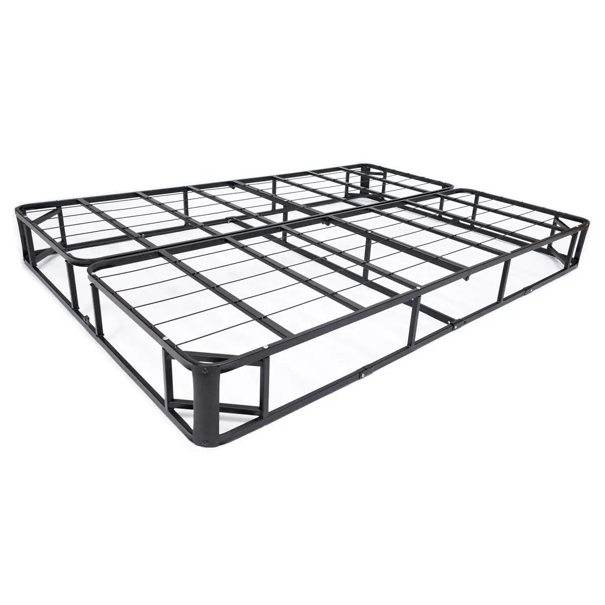 Queen size Metal Box Spring Mattress Foundation with Cover by HomePacific