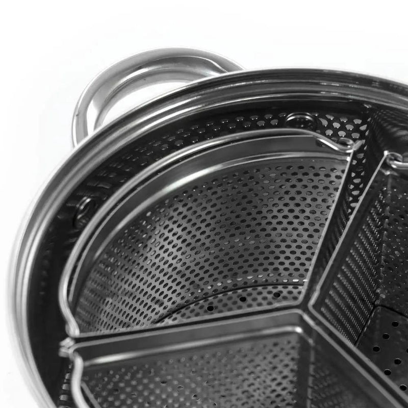 Stainless Steel 4-Quart Dutch Oven with 3-Section Dividers and Lid by HomePacific