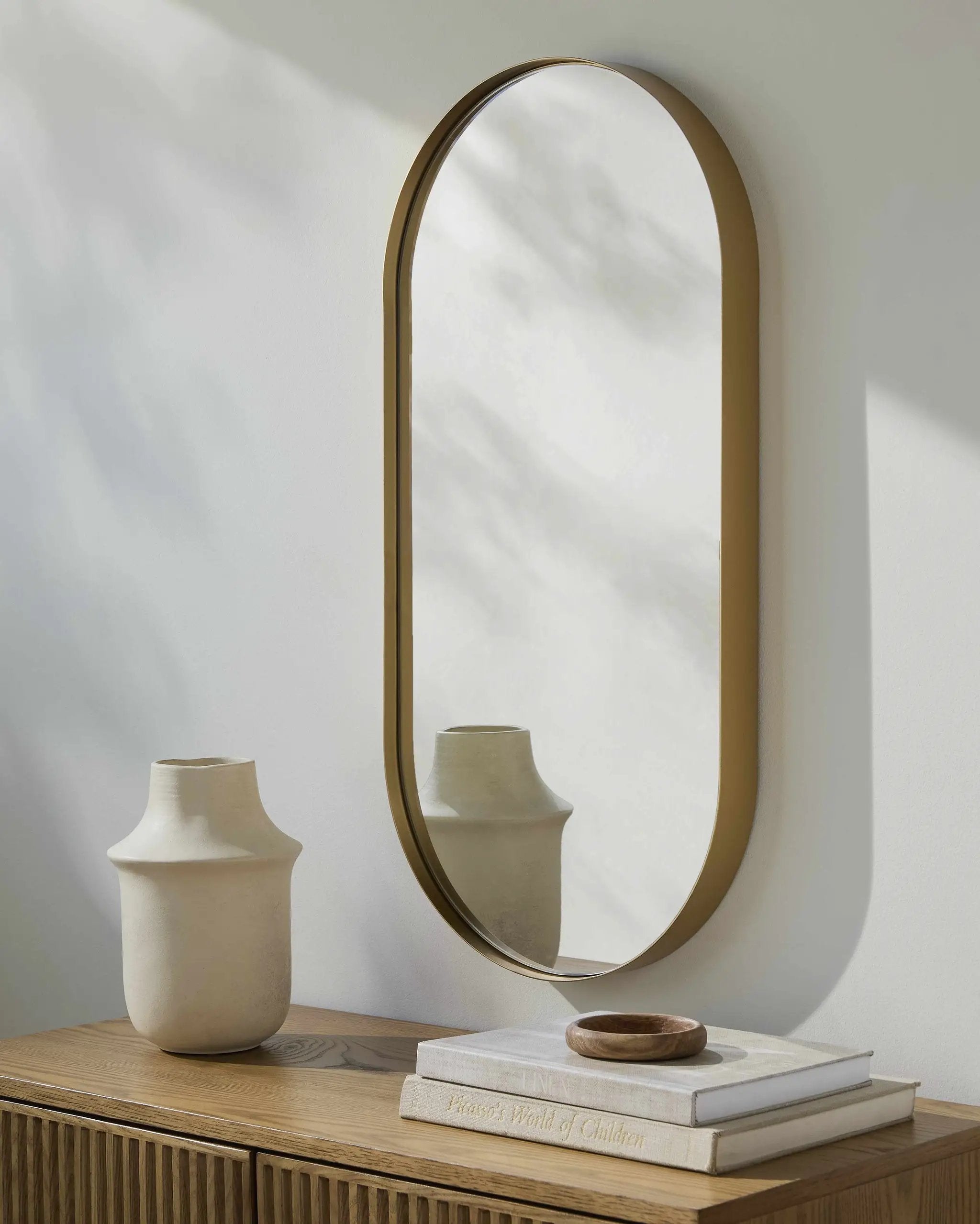 Saraipali Gold Accent Mirror by Boutique Rugs