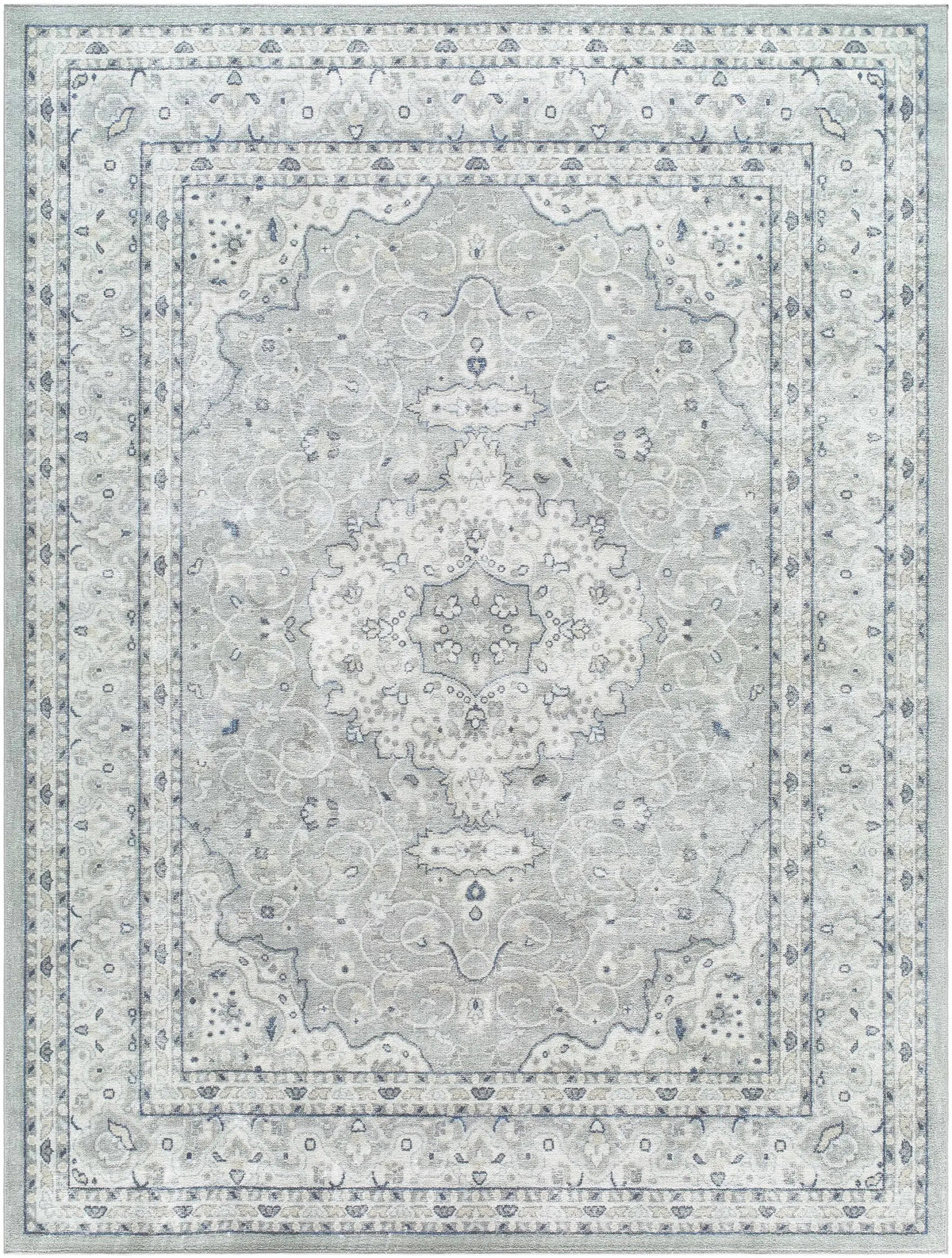 Farai Gray Medallion Area Rug - Clearance, photo 7 of 8