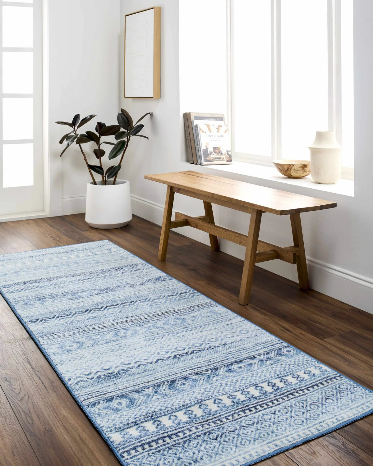 Gizeh Arctic Stone Washable Area Rug - Clearance, installed in a room 2