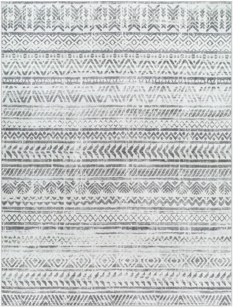 Ianna Light Gray Washable Area Rug - Clearance by Boutique Rugs