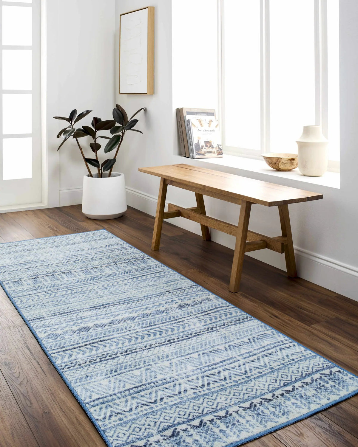 Ianna Arctic Stone Washable Area Rug - Clearance, installed in a room 2