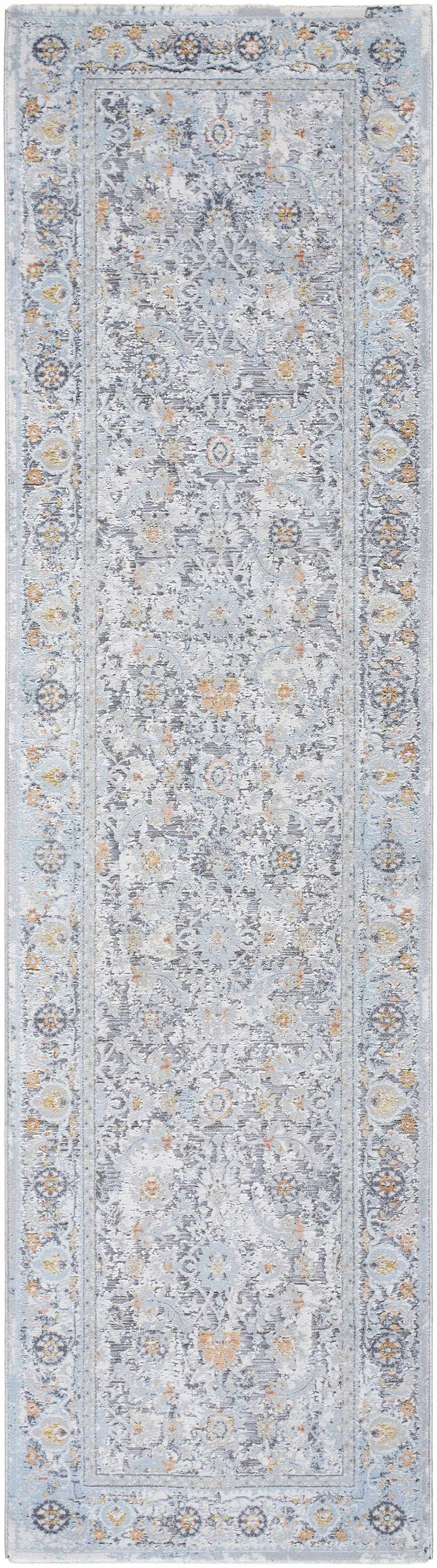 Finn Silver Blue Area Rug - Clearance by Boutique Rugs