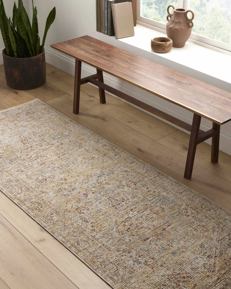 Alois Rust Rich Textured Traditional Rug by Boutique Rugs