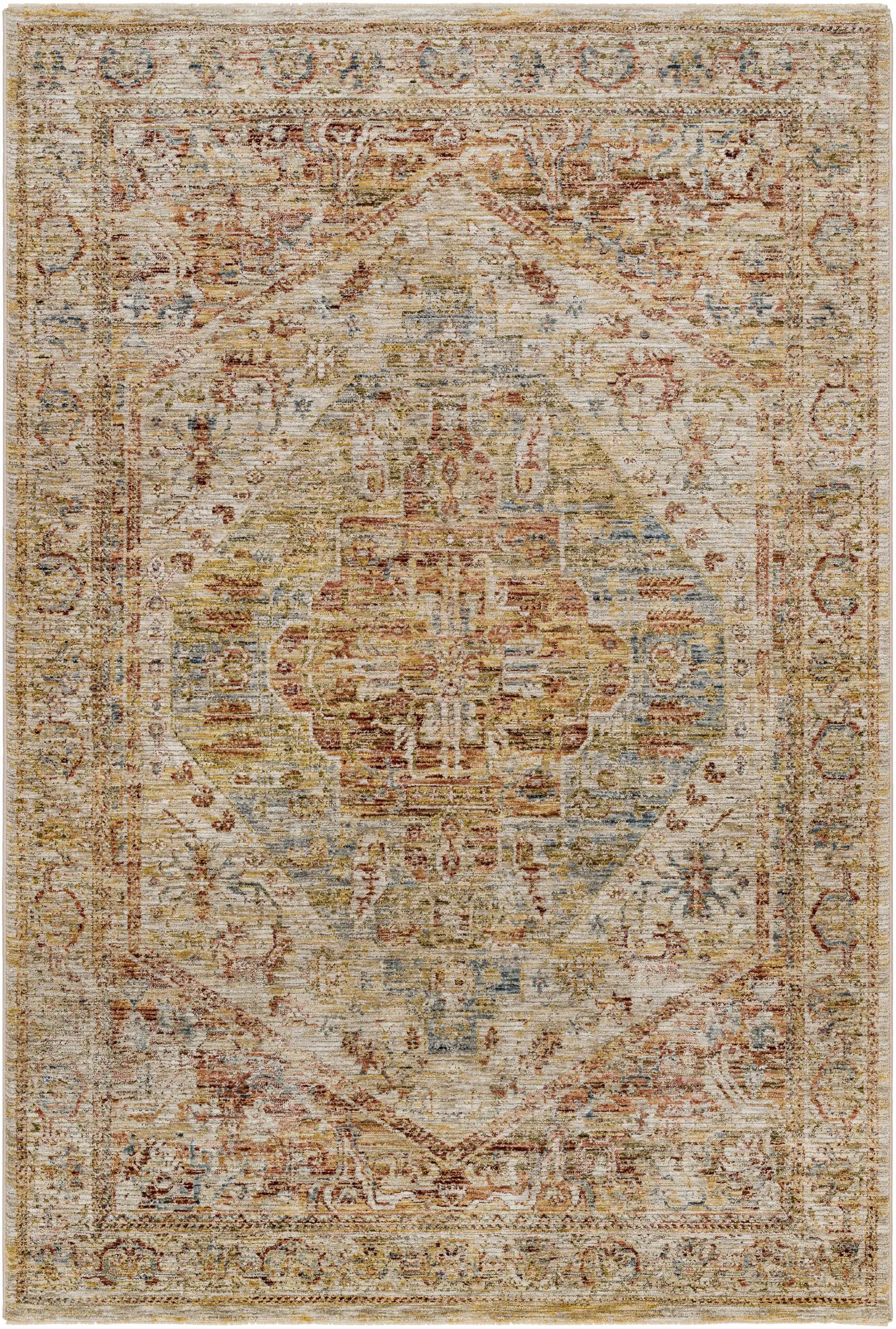 Alois Rust Rich Textured Traditional Rug by Boutique Rugs