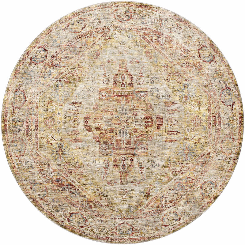 Alois Tan Rich Textured Traditional Rug by Boutique Rugs