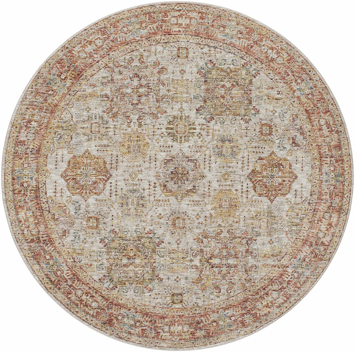Ange Rust Rich Textured Traditional Rug, photo 10 of 10