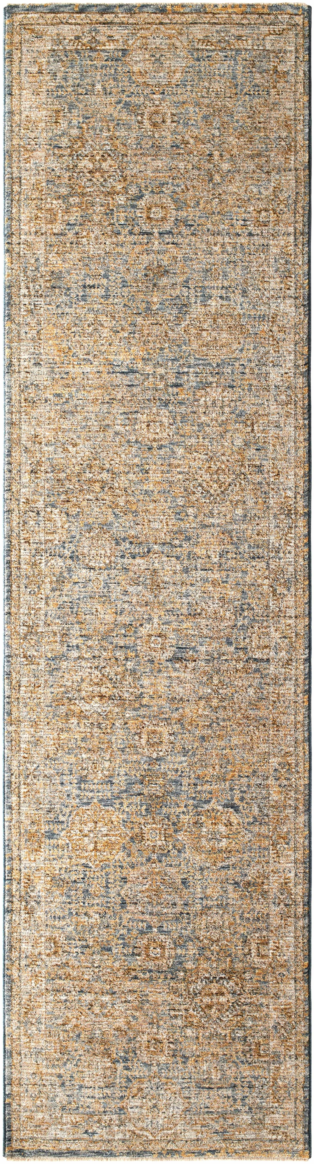 Ange Cream & Blue Rich Textured Rug, photo 11 of 12