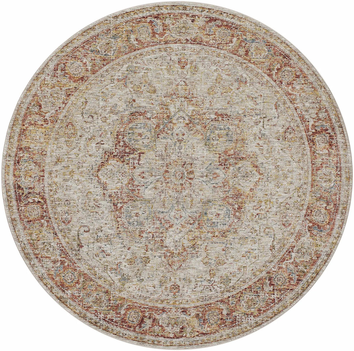 Cress Rust Rich Textured Traditional Rug, photo 12 of 12
