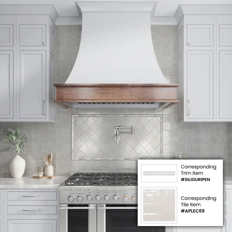 Light Gray 1.25x8 Matte Glossy Ceramic Bullnose Tile Trim (10 pack, 0.667 sq ft/case) by Apollo Tile