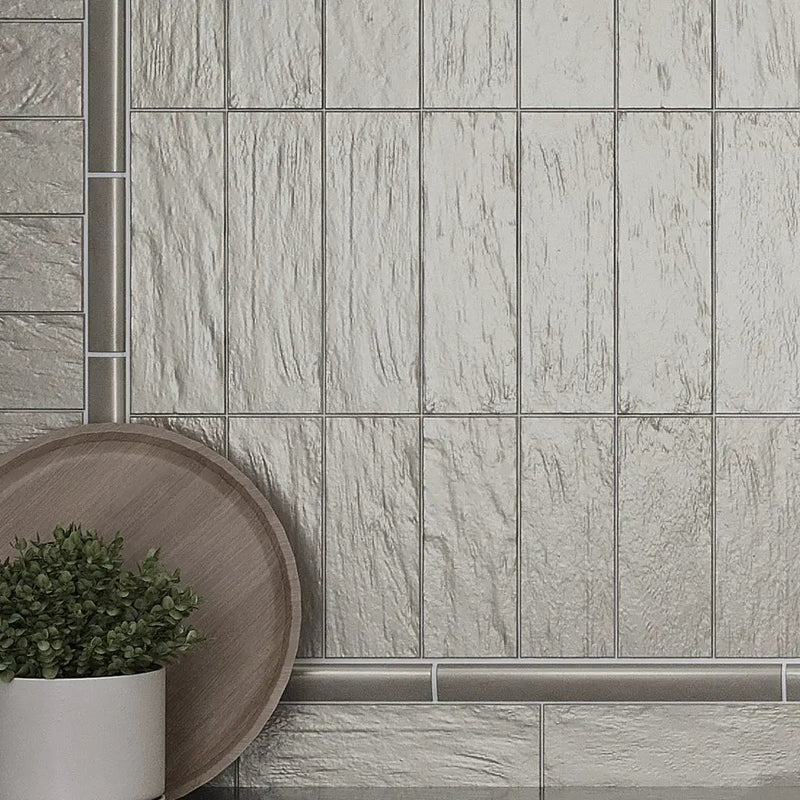 Light Tea Green 2.5x8 Glossy Matte Subway Ceramic Tile (38 pack, 5.38 sq ft/case) by Apollo Tile