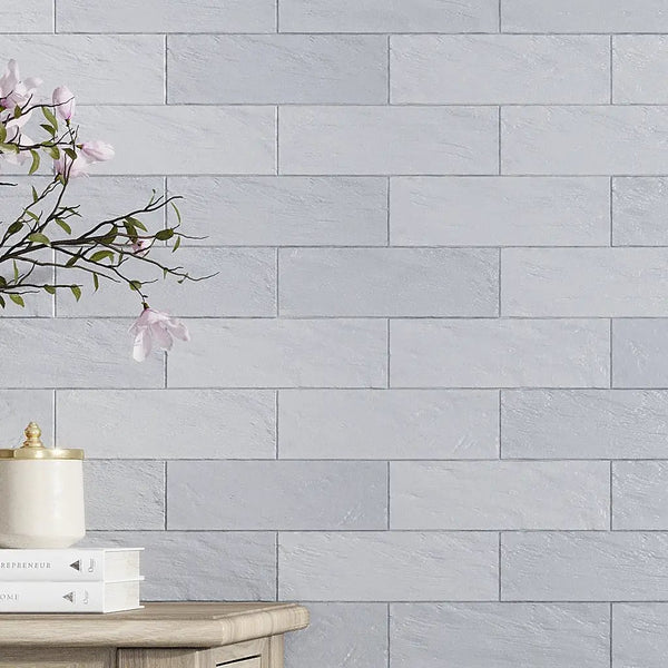 Grayish Blue 2.5x8 Glossy Matte Subway Ceramic Tile (38 pack, 5.38 sq ft/case)