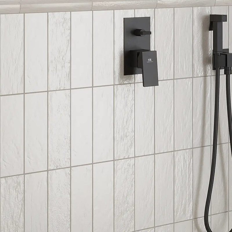 White 2.5x8 Glossy Matte Subway Ceramic Tile (38 pack, 5.38 sq ft/case) by Apollo Tile