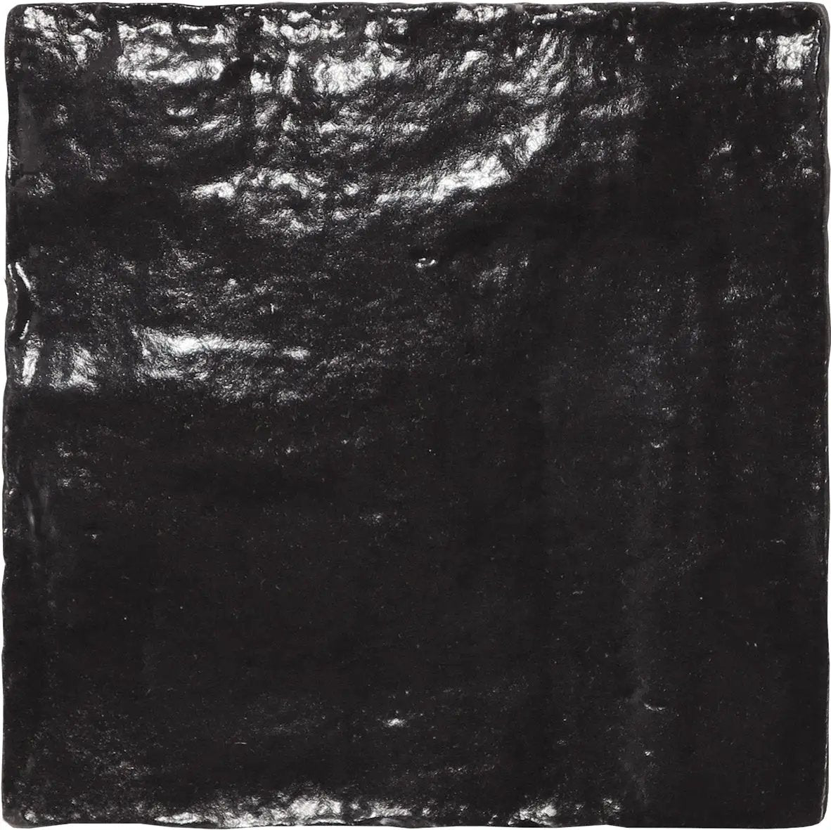 Black 4x4 Glossy Matte Subway Ceramic Tile (60 pack, 6.46 sq ft/case) by Apollo Tile