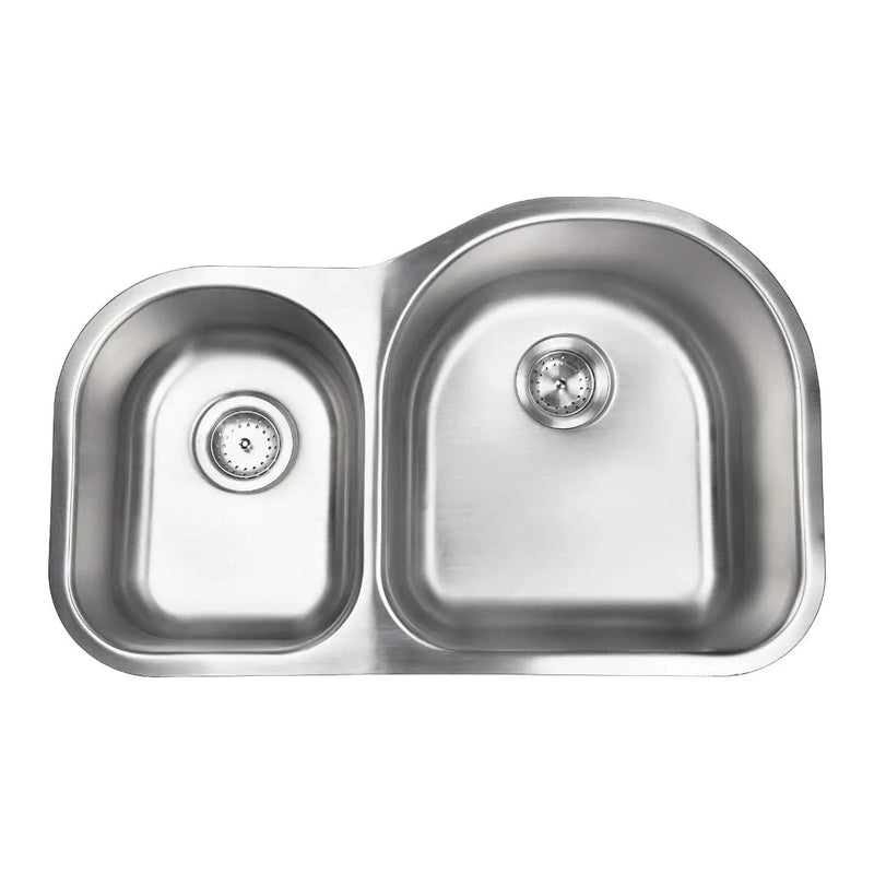 Double Bowl 3120 40/60 Kitchen Sink Stainless Steel 30.00 inch close up