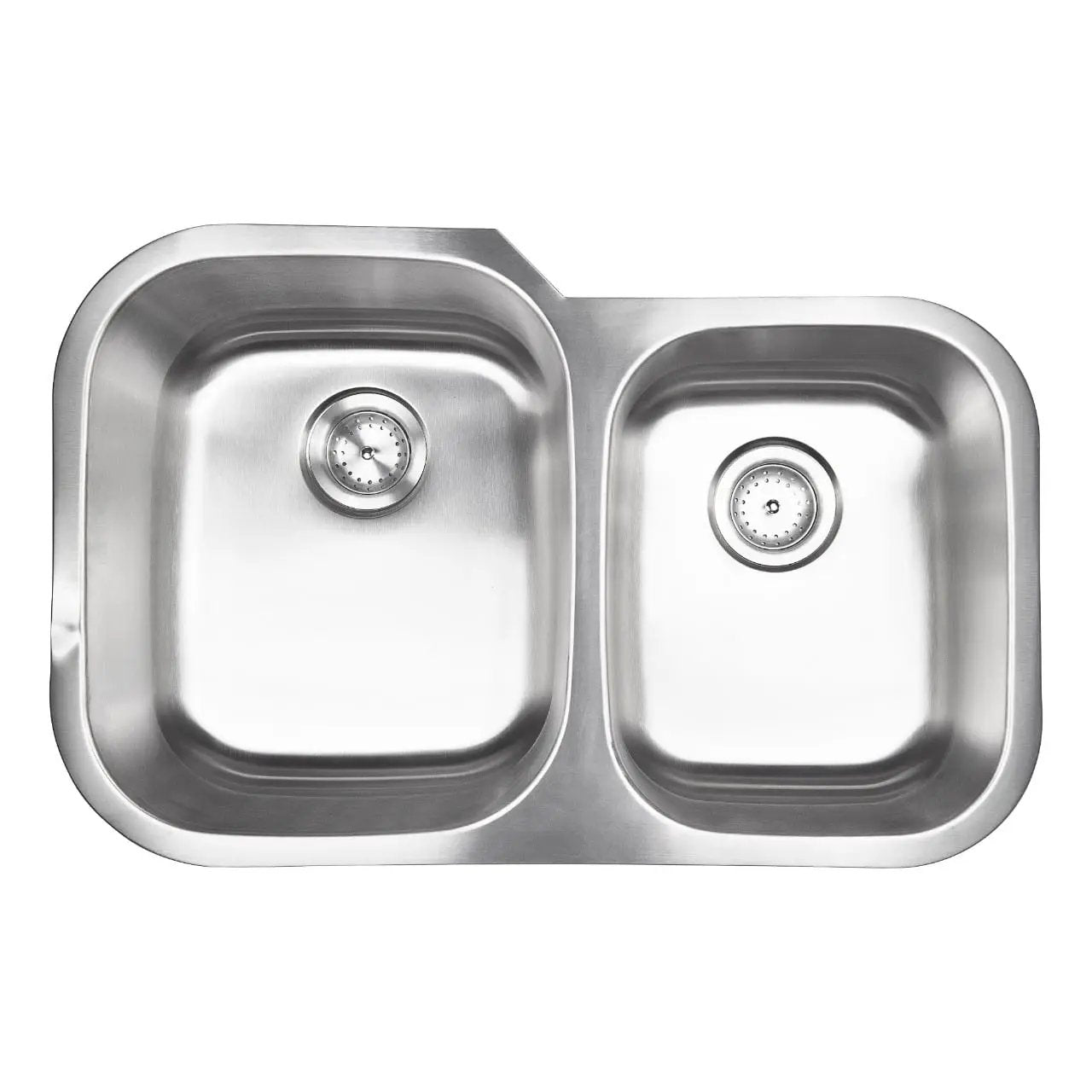 Double Bowl 3120 60/40 Kitchen Sink Stainless Steel 20.50 inch close up