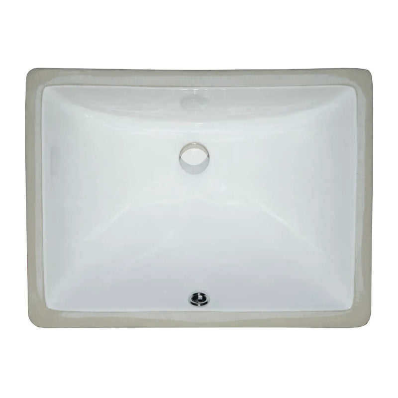 Vanity White Rectangle Porcelain Kitchen Sink close up