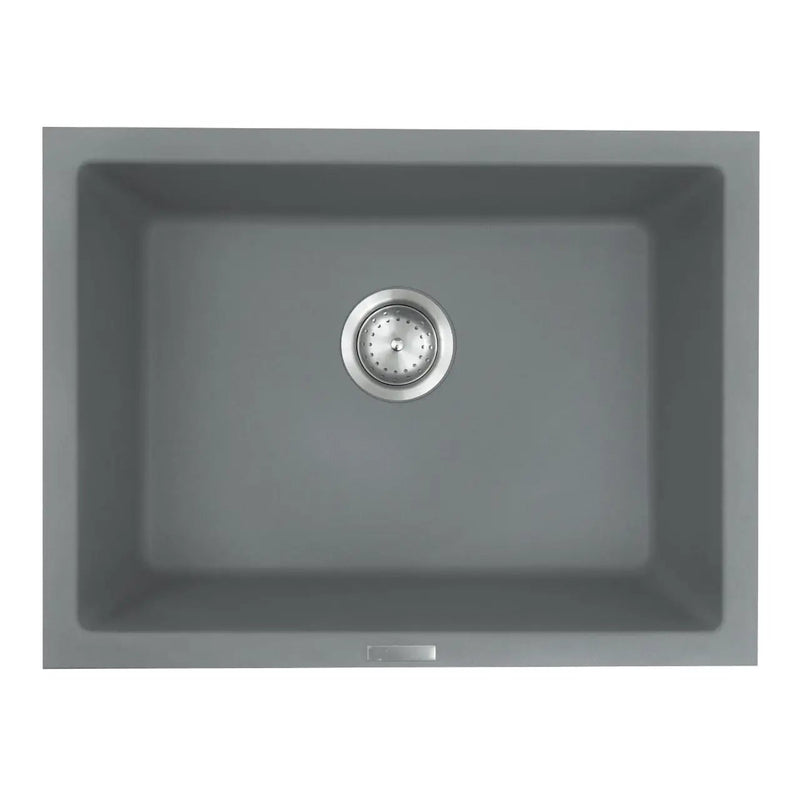 Gray Quartz Single Bowl 2418 Sinks Composite close up