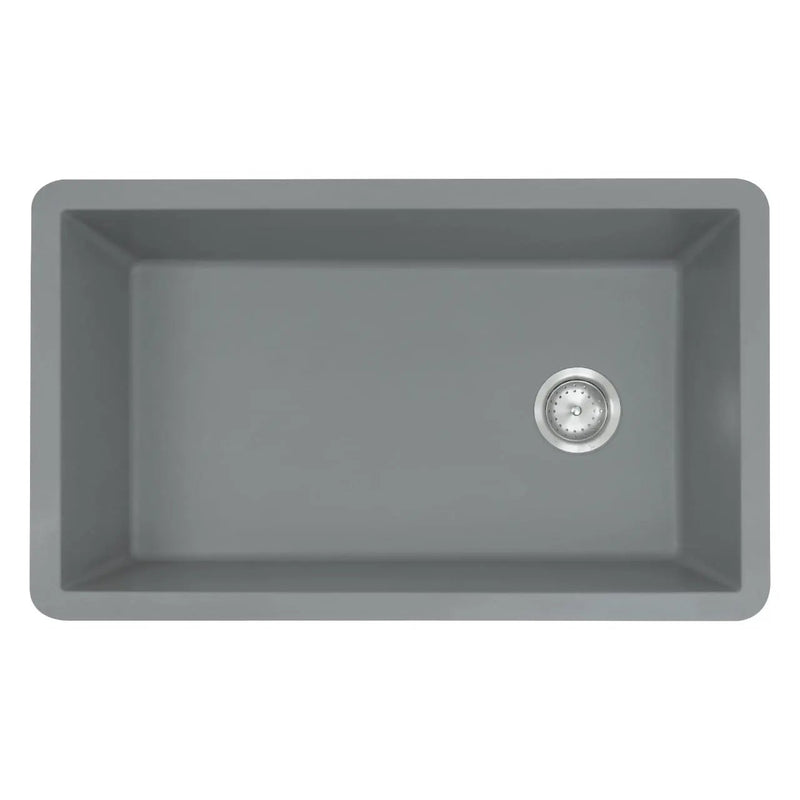 Grey Quartz Single Bowl 3119 Sink Composite close up