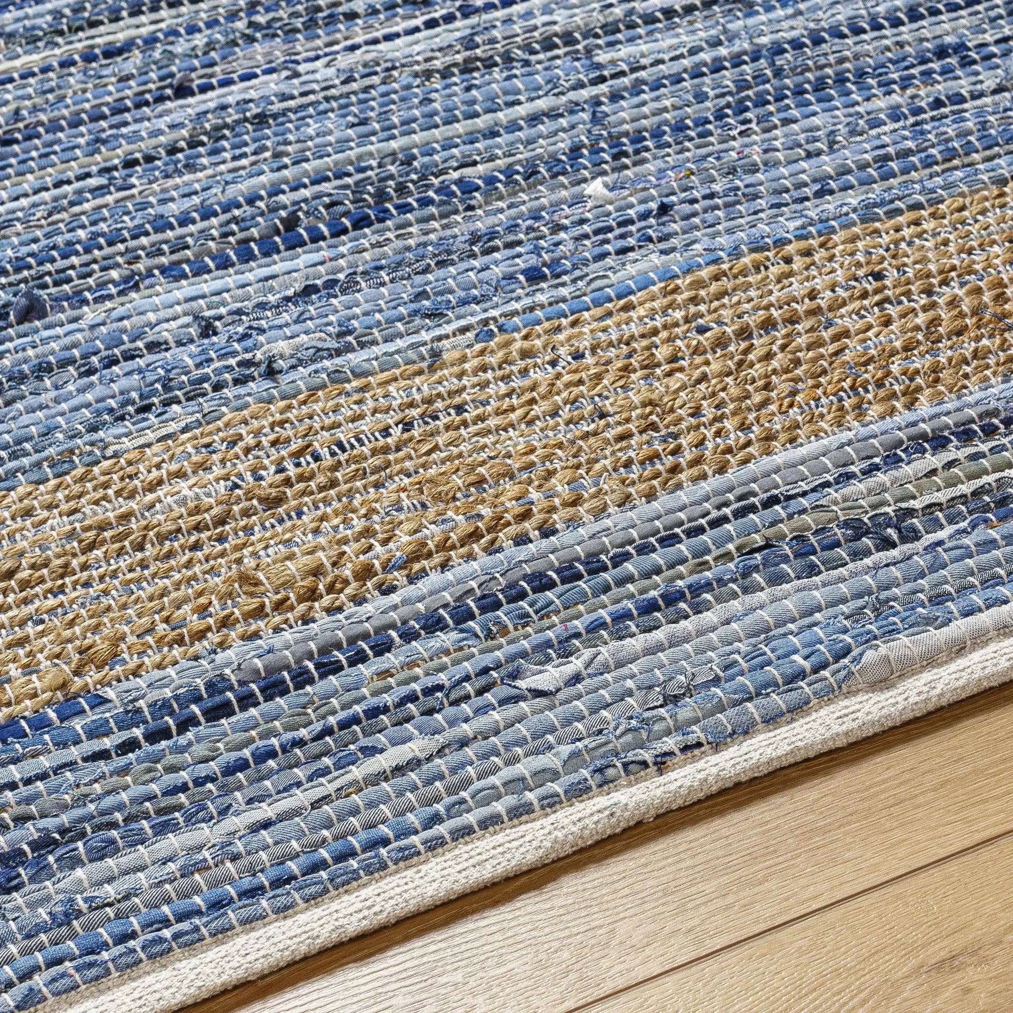 Ghita Recycled Blue Jean Rug - Clearance by Boutique Rugs