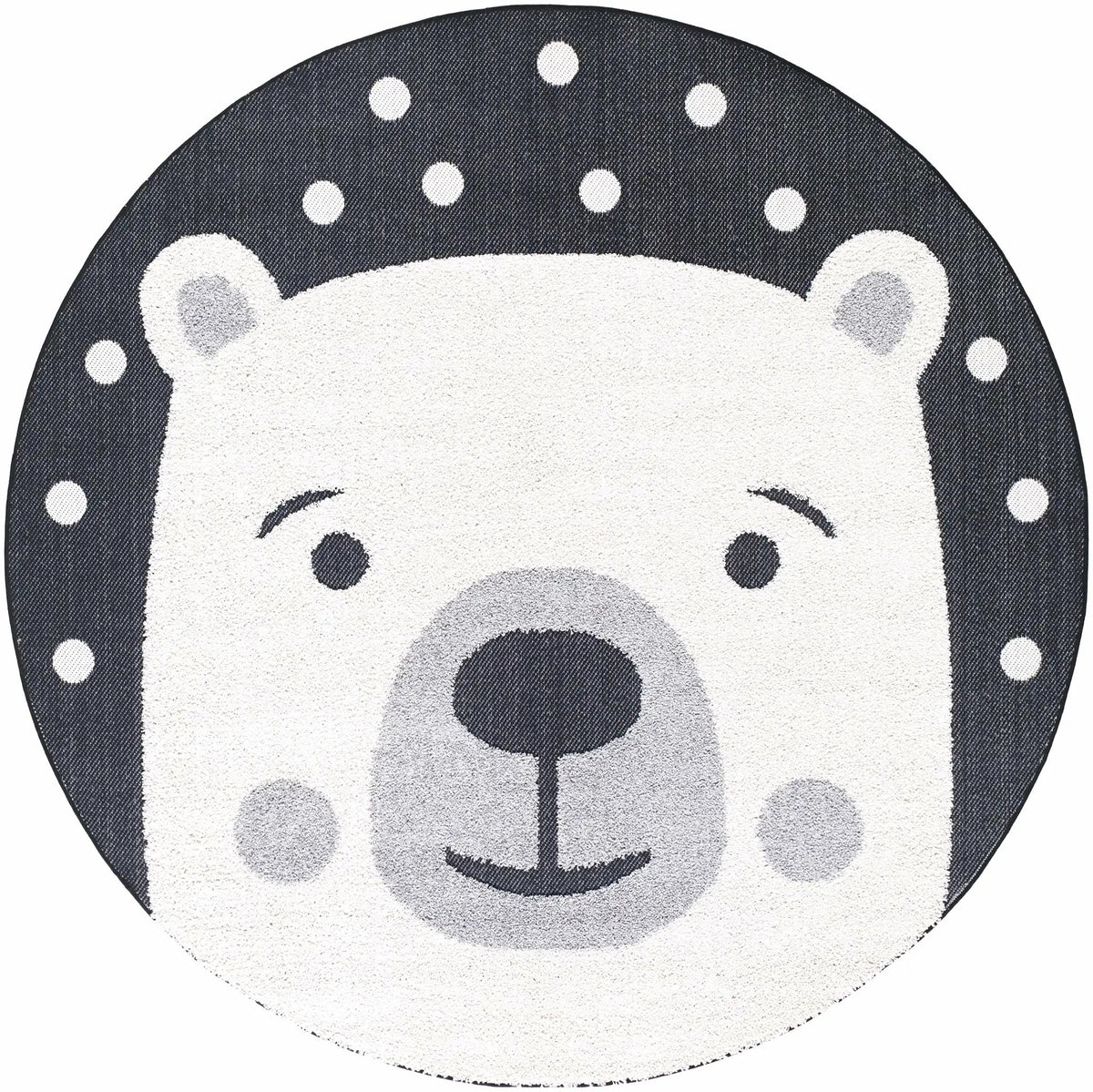 Kids Bear Animal Print Nursery Outdoor Area Rug - Clearance