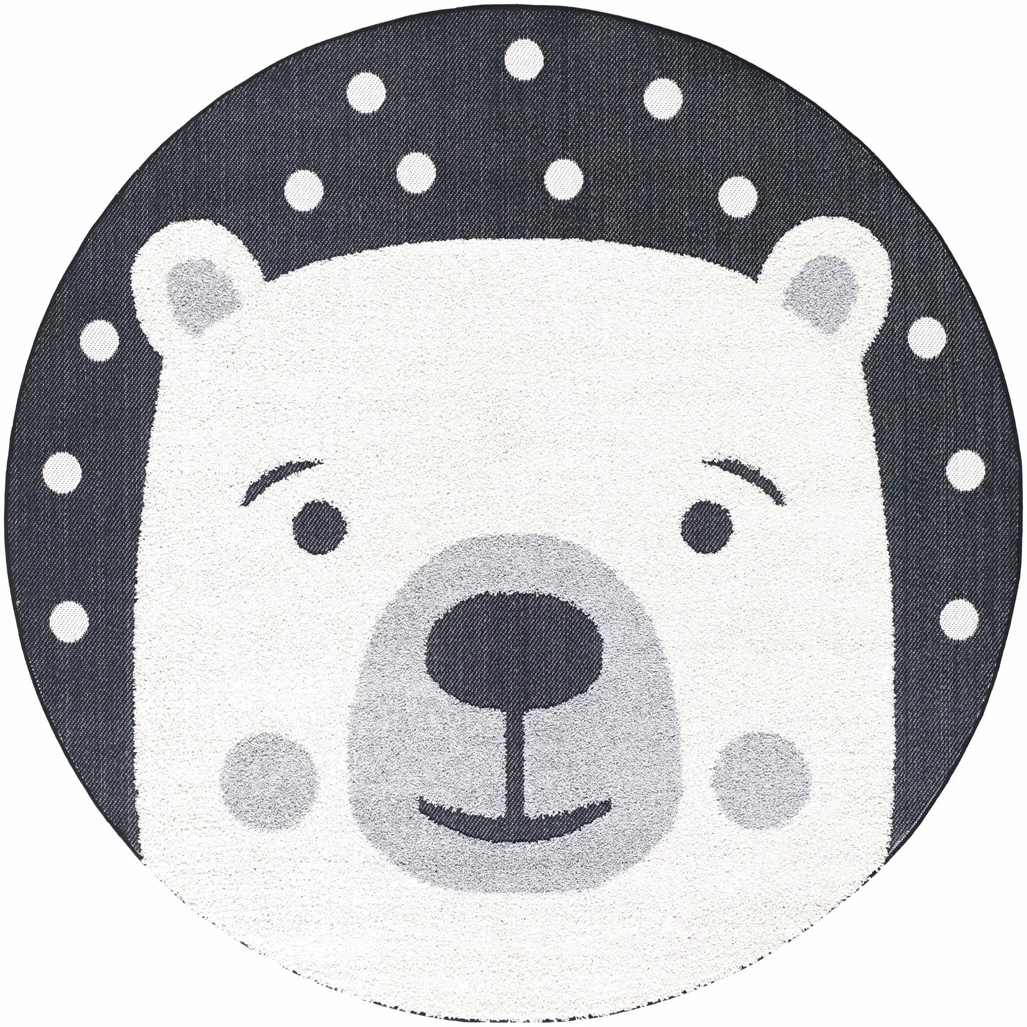 Kids Bear Animal Print Nursery Outdoor Area Rug - Clearance by Boutique Rugs
