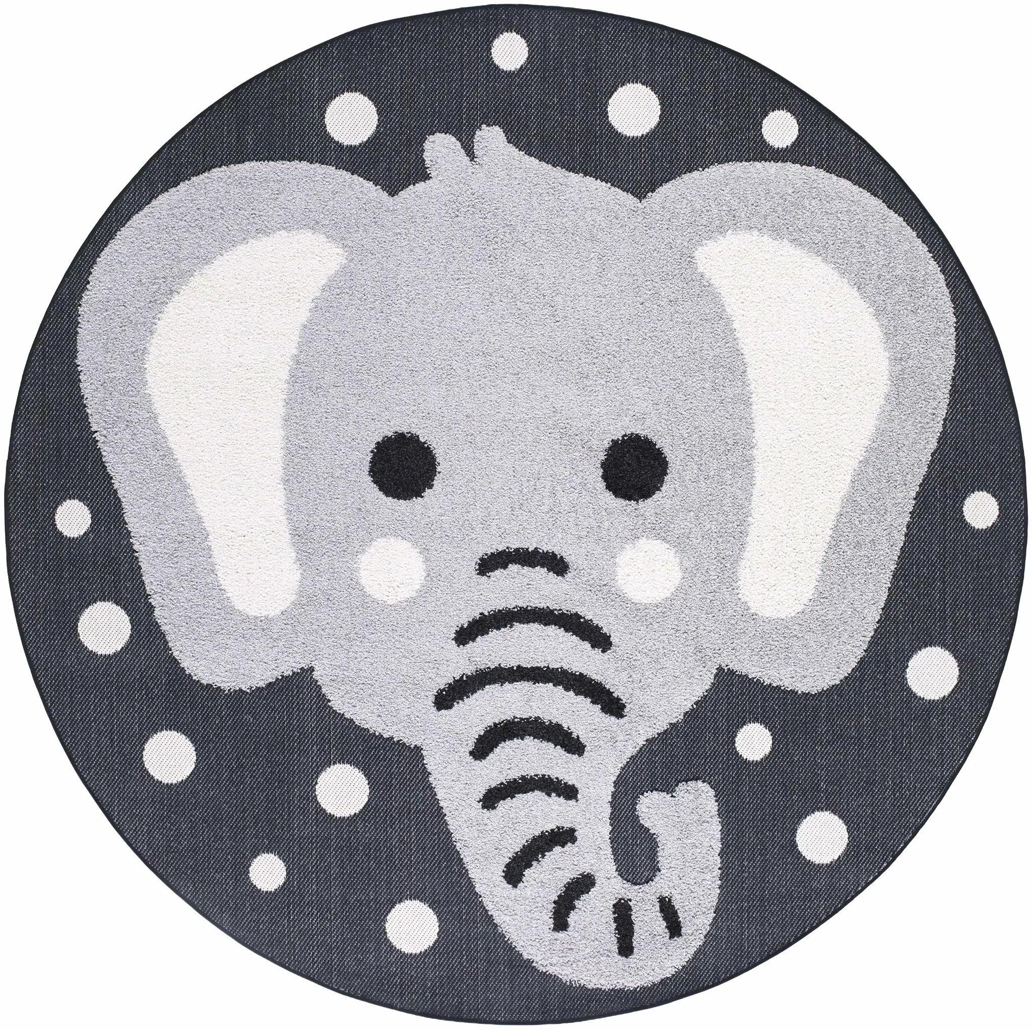 Kids Elephant Animal Print Nursery Outdoor Area Rug - Clearance by Boutique Rugs