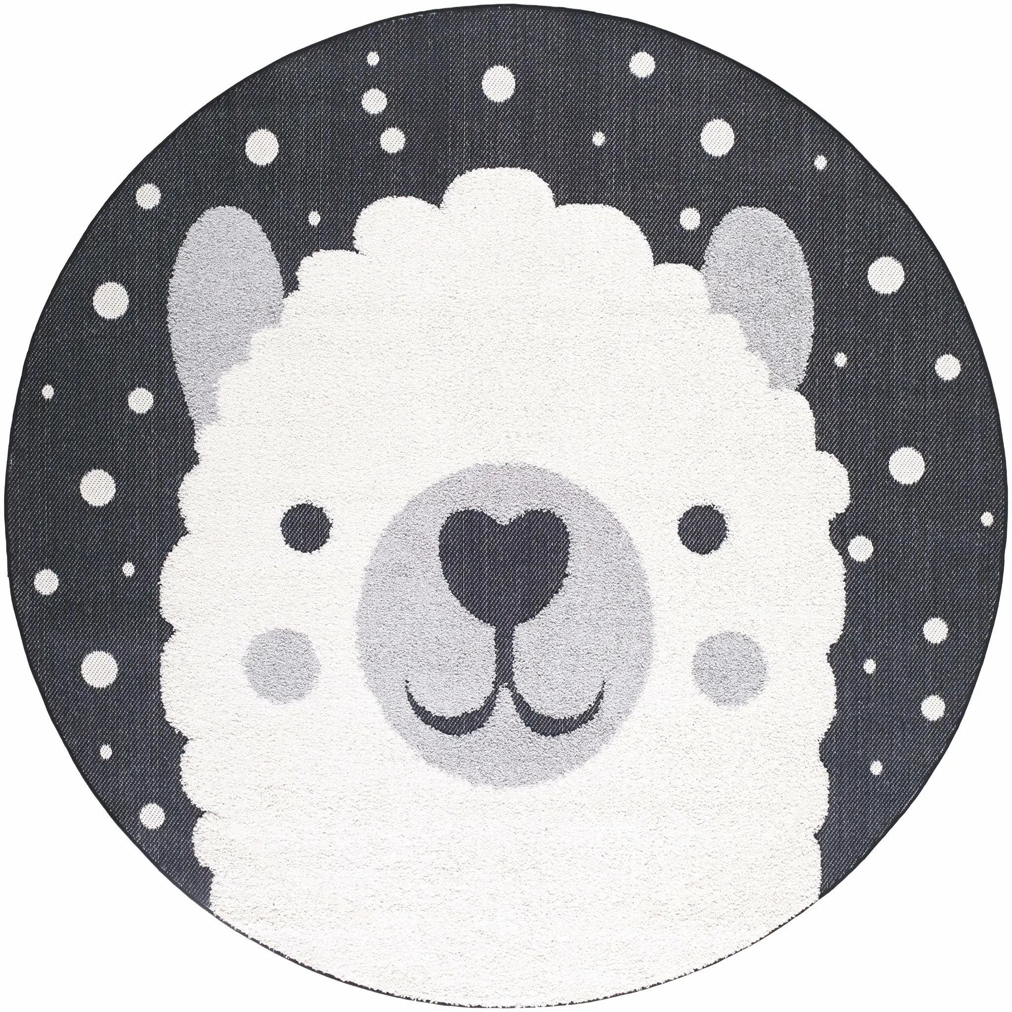 Kids Llama Animal Print Nursery Outdoor Area Rug - Clearance by Boutique Rugs