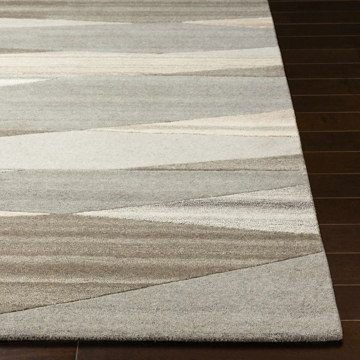 Forum Taupe Modern Wool Rug, photo 14 of 18