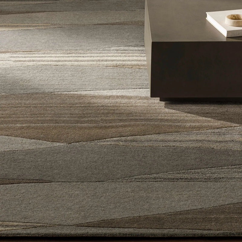Forum Taupe Modern Wool Rug by Boutique Rugs
