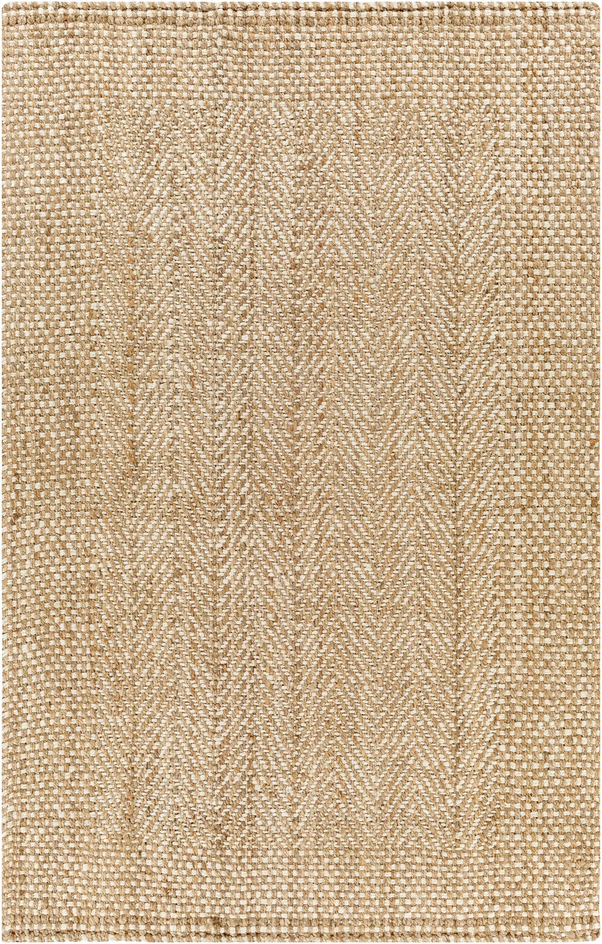 Dinah Natural Textured Jute Rug by Boutique Rugs