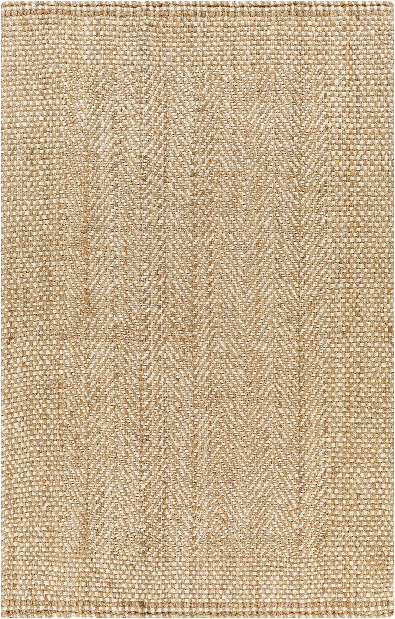 Dinah Natural Textured Jute Rug by Boutique Rugs
