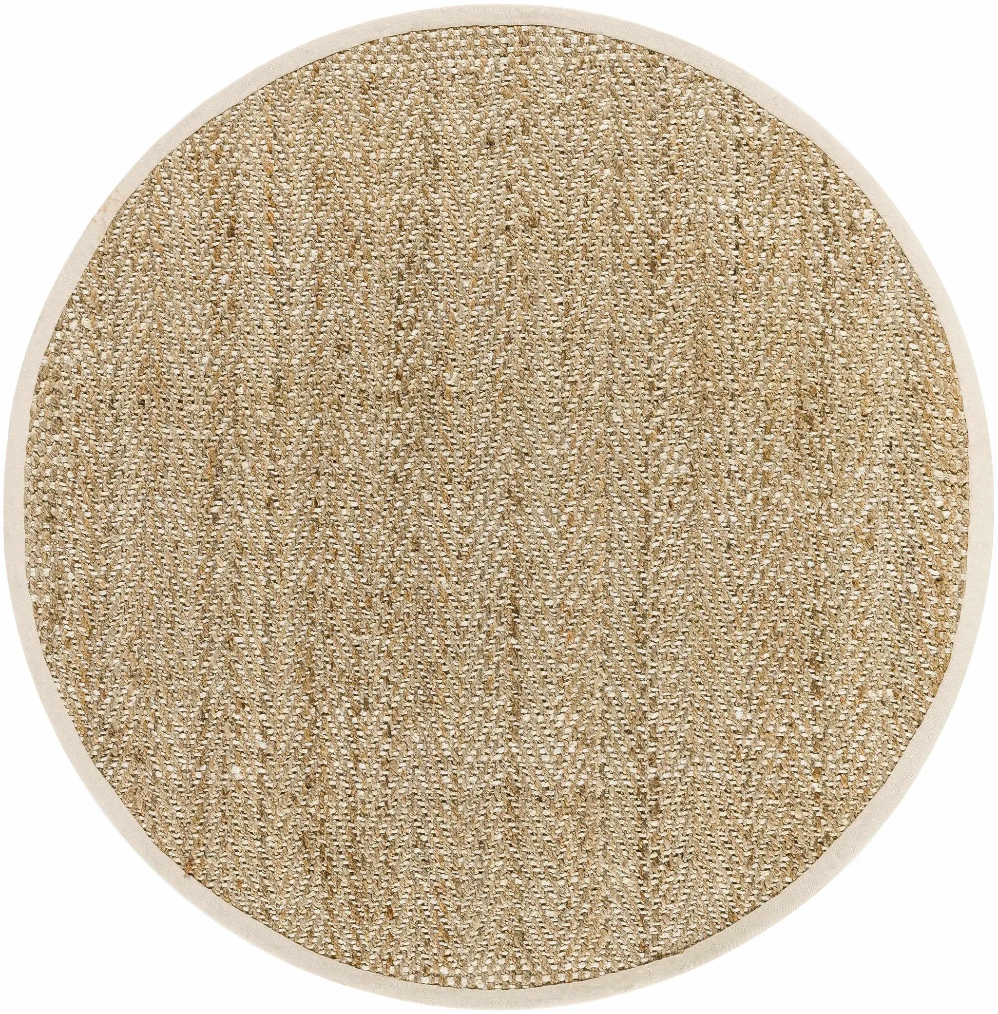 Dinah Natural Textured Jute Rug by Boutique Rugs
