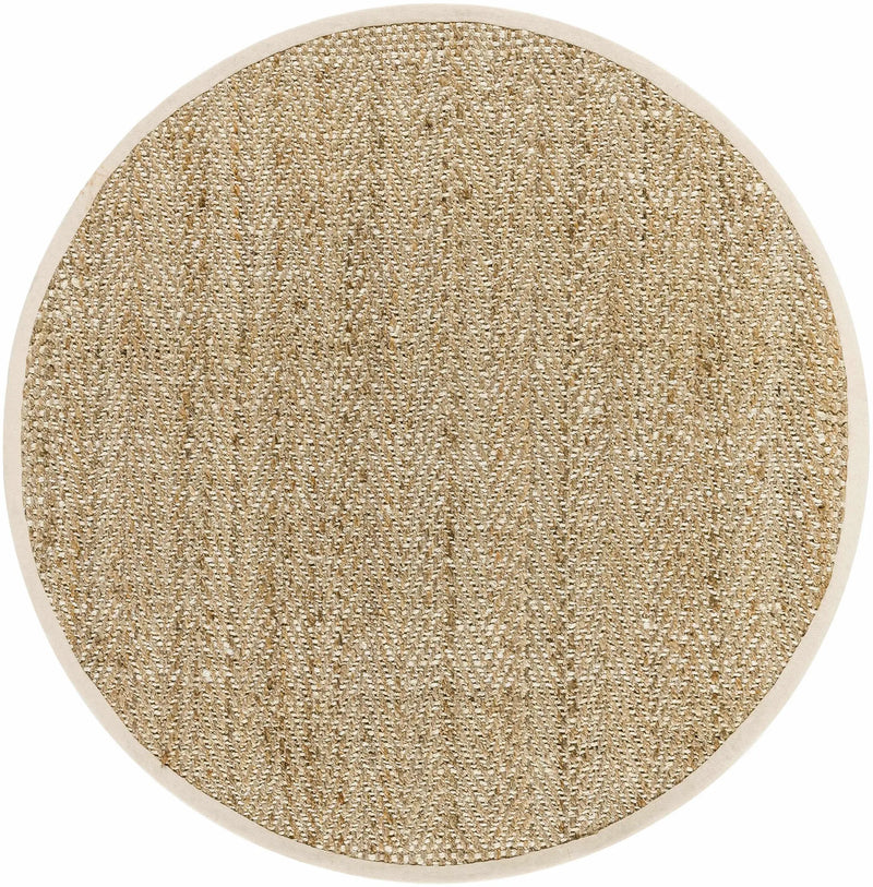 Dinah Natural Textured Jute Rug by Boutique Rugs